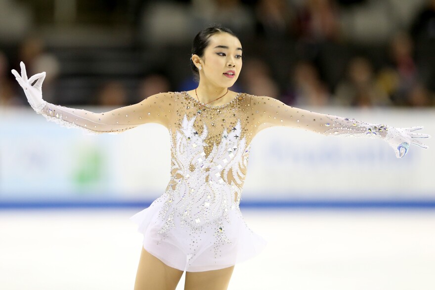 SAN JOSE, CA - JANUARY 03:  Karen Chen competes in the Ladies Short Program during the 2018 Prudential U.S. Figure Skating Championships at the SAP Center on January 3, 2018 in San Jose, California.  (Photo by Matthew Stockman/Getty Images)