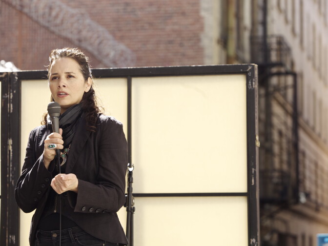 Larissa FastHorse, playwright and choreographer of Cornerstone Theater Company's "Urban Rez."