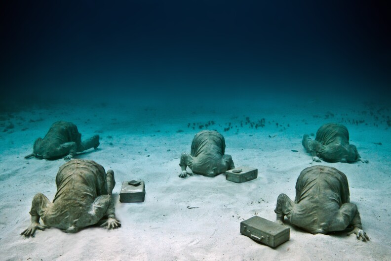 An image from Jason deCaires Taylor's book, The Underwater Museum. 