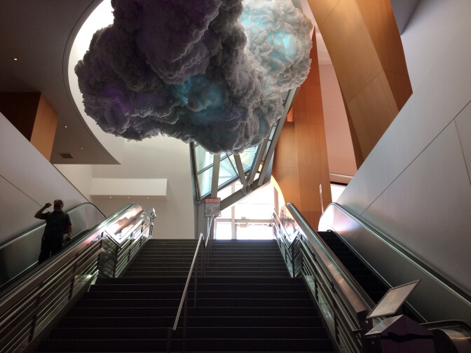 The "Nimbus" installation at Walt Disney Concert hall.