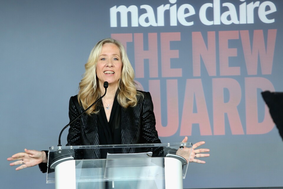 NEW YORK, NY - OCTOBER 30:  Betsy Beers, Executive Producer, ABC speaks onstage at Marie Claire's Second-Annual New Guard Lunch at Hearst Tower on October 30, 2014 in New York City.  (Photo by Robin Marchant/Getty Images for Marie Claire)
