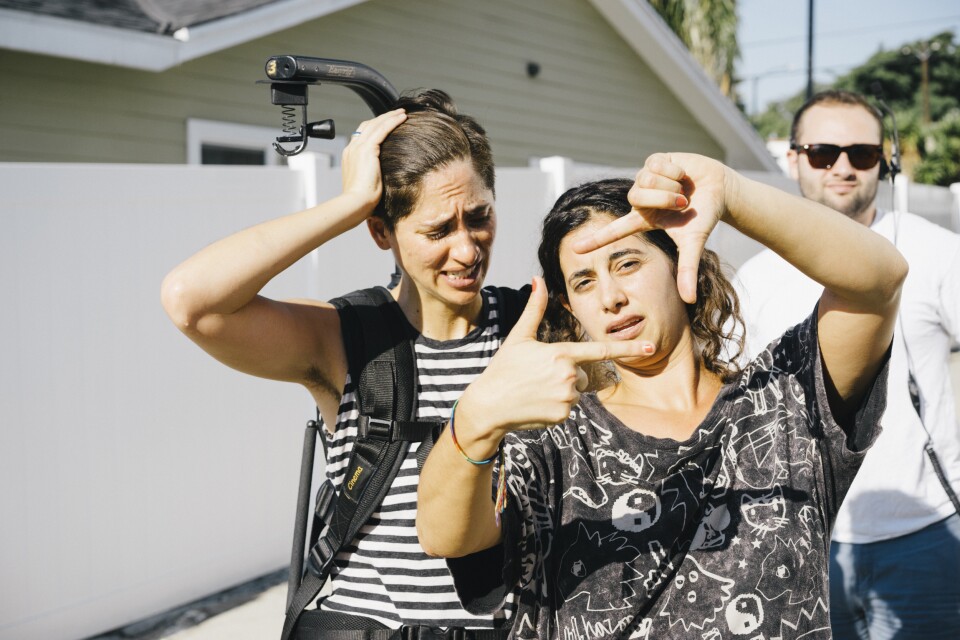 Moira Morel (DP) and Jessie Kahnweiler, creator of "The Skinny," on set of season 1.