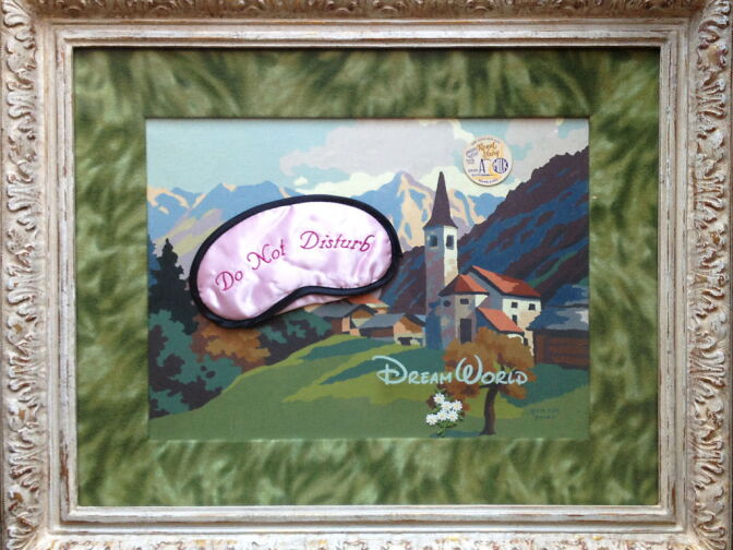 This 2002 mixed media artwork titled "Dream World" by Alexis Smith will be on display at the exhibit "Letters from Los Angeles" at the LA Art Show. 


 
