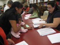 Parents, teachers and students at Belvedere Middle School in East L.A. cast advisory votes on reform plans for neighboring schools.