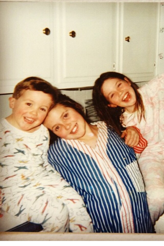 Take Two producer Lauren Osen (center) with her siblings.