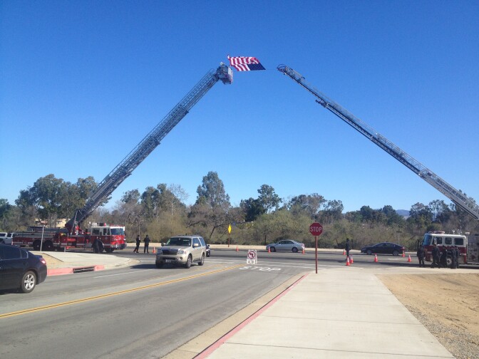 The entrance to Concordia University on Feb. 24, 2013 before a memorial service for Monica Quan and Keith Lawrence, who were allegedly the first victims of ex-LAPD officer Christopher Dorner.