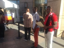 25-year old Sherrod Smith waited for the chance to learn about how land work on Metro construction projects