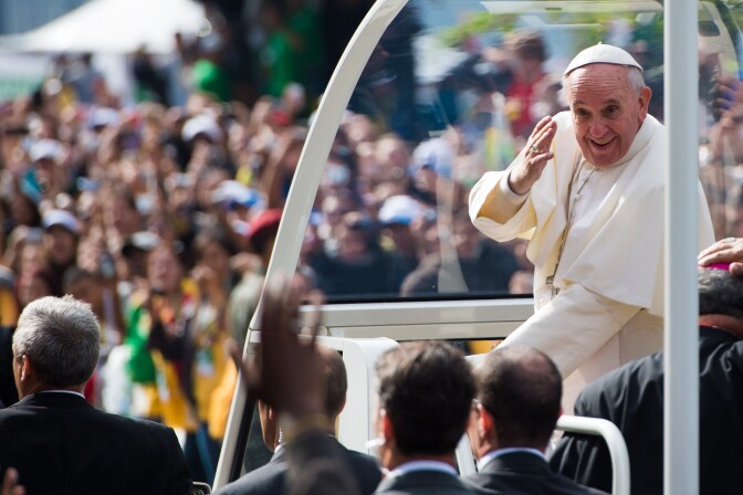 Pope Francis Celebrates Mass On Copacabana Beach