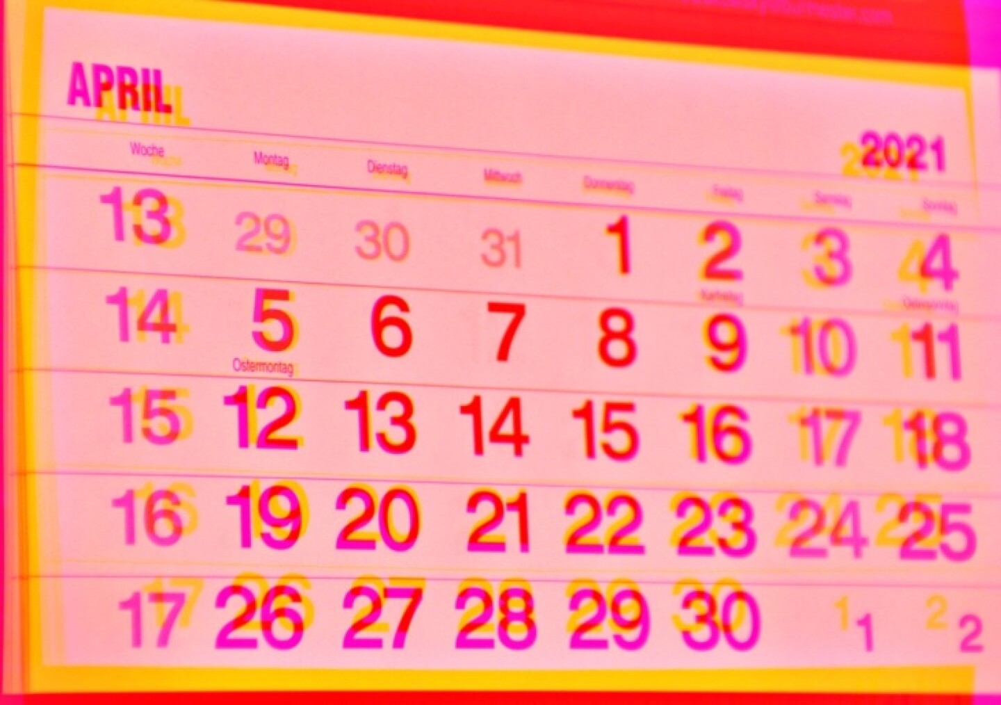 April Calendar