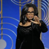 BEVERLY HILLS, CA - JANUARY 07:  In this handout photo provided by NBCUniversal, Oprah Winfrey accepts the 2018 Cecil B. DeMille Award   speaks onstage during the 75th Annual Golden Globe Awards at The Beverly Hilton Hotel on January 7, 2018 in Beverly Hills, California.  (Photo by Paul Drinkwater/NBCUniversal via Getty Images)