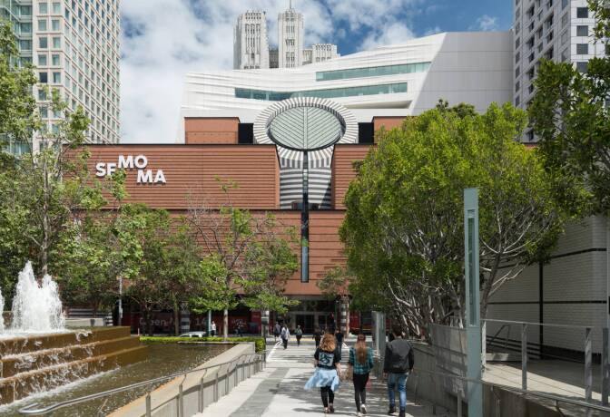 Exterior of the new SFMOMA. 