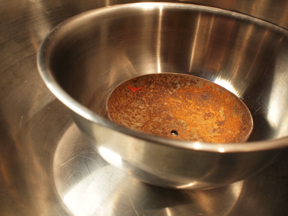 A vintage ice cream dish from Lockington's eclectic collection of instruments.