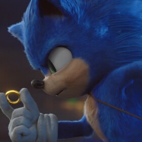 Sonic (Ben Schwartz) in SONIC THE HEDGEHOG from Paramount Pictures and Sega. Photo Credit: Courtesy Paramount Pictures and Sega of America.