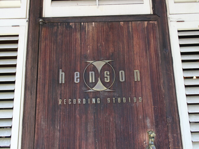 The Jim Henson Company lot used to belong to A & M Studios when Herb Alpert and Jerry Moss were there. This door is to the high end recording studio that remains and continues to be used by rock musicians to this day.