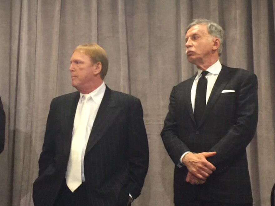The winners and losers in the NFL stadium vote: Raiders owner Mark Davis (left) and Rams owner Stan Kroenke. 