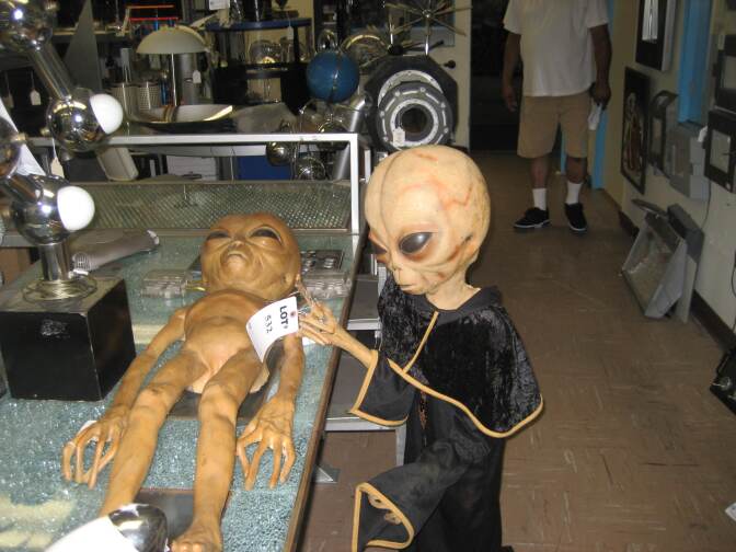 Inside the "space room" at 20th Century Props in North Hollywood