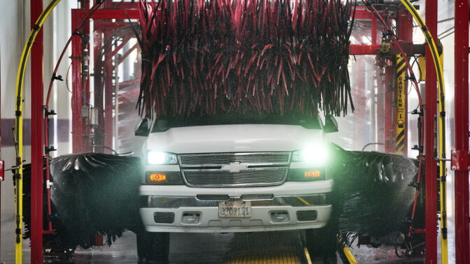 When it comes to water usage, not all car washes are created equal. Most car washes don’t recycle water, but more and more newly built car washes are starting to. Santa Ana Express Car Wash opened three years ago and its million-dollar equipment recycles 70 percent of its water.