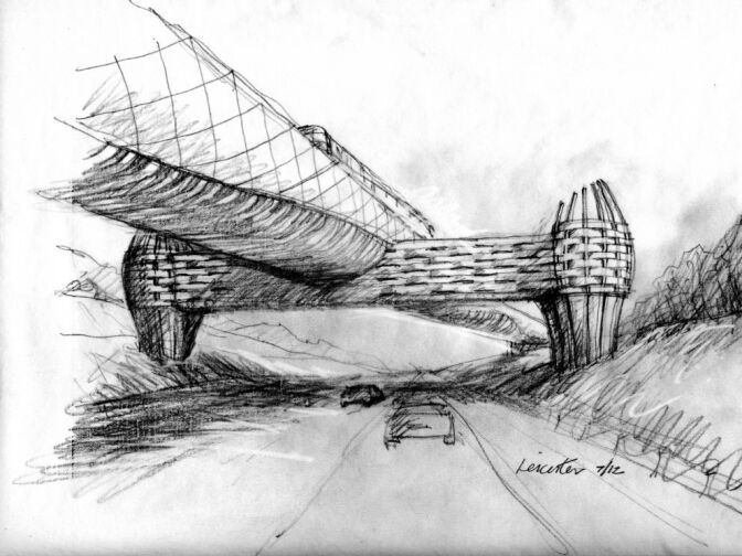 Final sketch by artist Andrew Leicester.