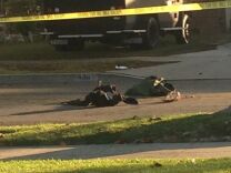 A local resident captured the scene after a Pomona SWAT officer was shot while serving a search warrant on Tuesday, October 28, 2014, in San Gabriel.