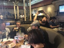 Korean Americans watched the historic meeting between President Trump and North Korea's Kim Jong Un at a restaurant in Koreatown Monday night.