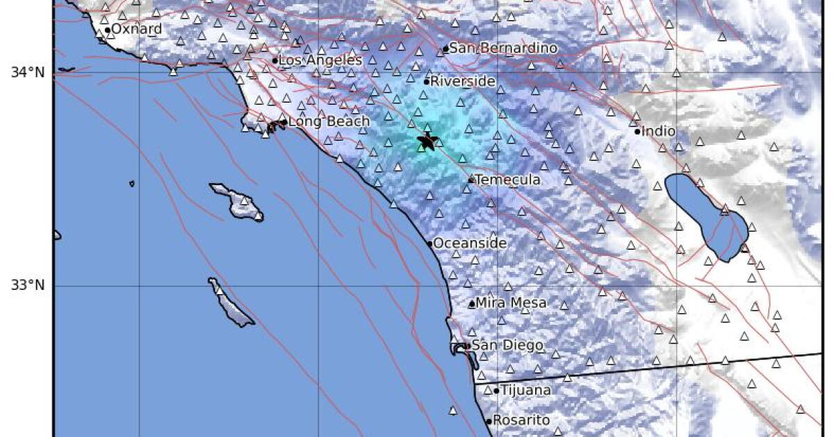 3.9 magnitude earthquake strikes near Lake Elsinore