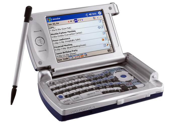The Motorola MPx wireless device which is designed to be multi-functional phone with Wi-Fi, General Packet Radio Service technologies, and a fully functioning keyboard.