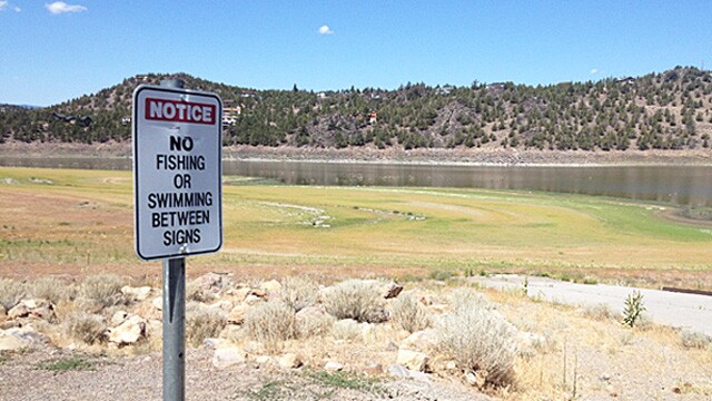 The city of Montague relies heavily on Lake Shastina, down 90 percent from normal this summer