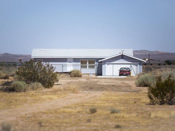 A single house sits on Sally Avenue in California City on Monday, July 11, 2016, a common occurrence throughout the spread-out city.