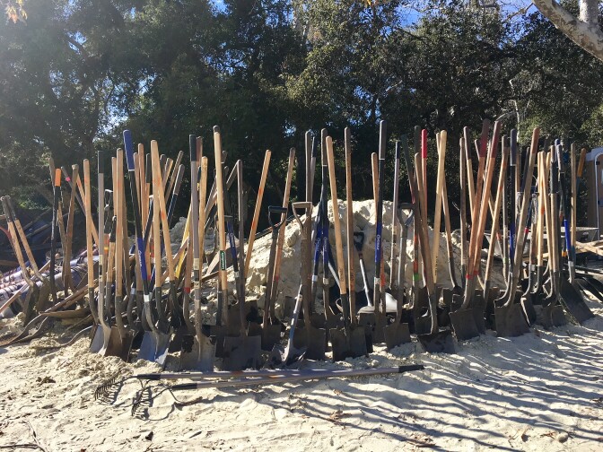 The Santa Barbara Bucket Brigade is a volunteer group helping Montecito residents dig mud out of their homes after the January mudslides.