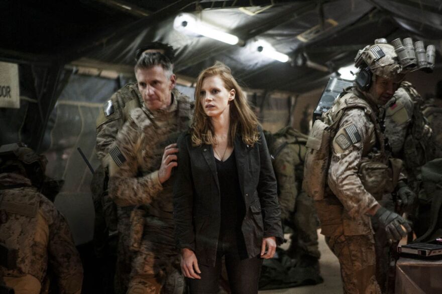 Still from the film "Zero Dark Thirty" starring Jessica Chastain.