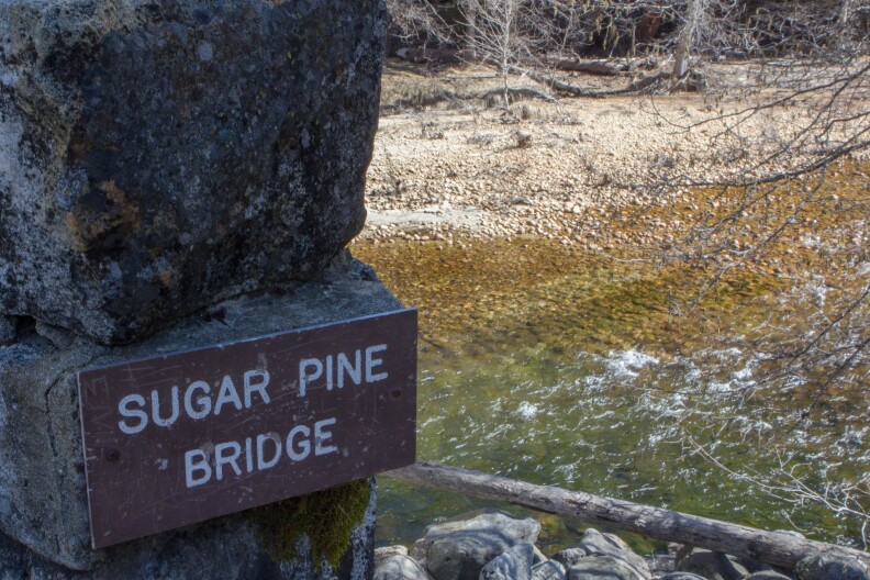 The historic Sugar Pine Bridge no longer spans the Merced River, it constrains it. That's why the National Park Service proposes to take it down under the new river management plan.