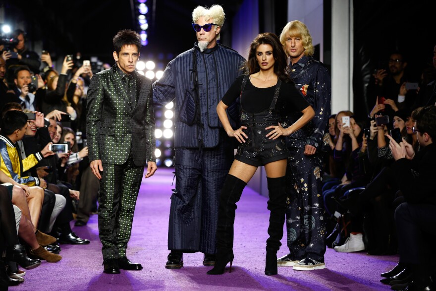 NEW YORK, NY - FEBRUARY 09:  (L-R) Actors Ben Stiller, Will Ferrell, Penelope Cruz and  Owen Wilson walk the runway during the "Zoolander No. 2" World Premiere at Alice Tully Hall on February 9, 2016 in New York City.  (Photo by Brian Ach/Getty Images for Paramount)