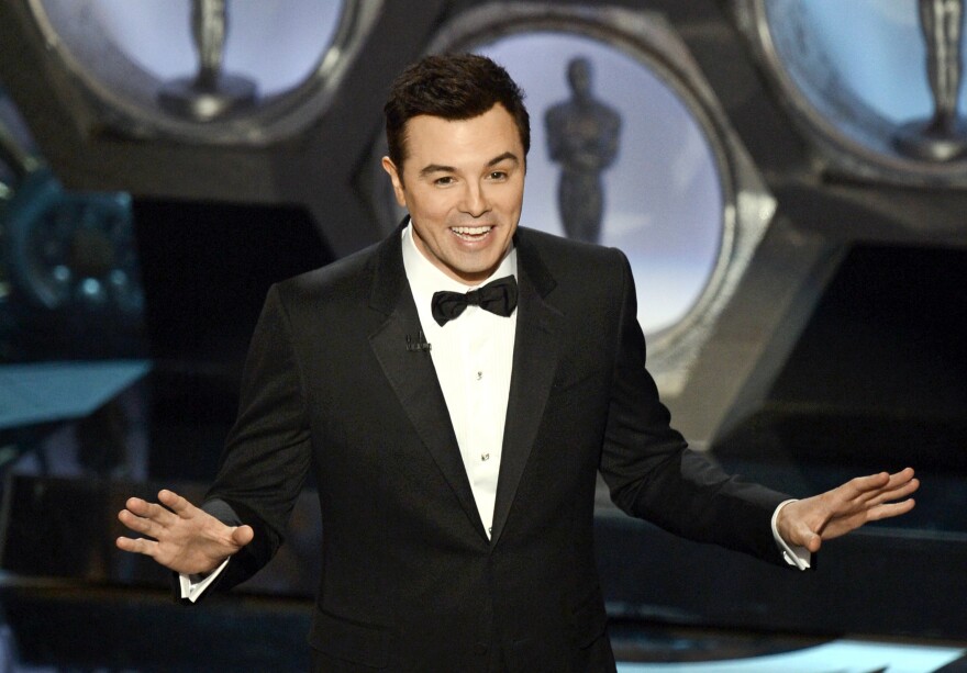 Host Seth MacFarlane speaks onstage during the Oscars held at the Dolby Theatre on February 24, 2013 in Hollywood, California. 