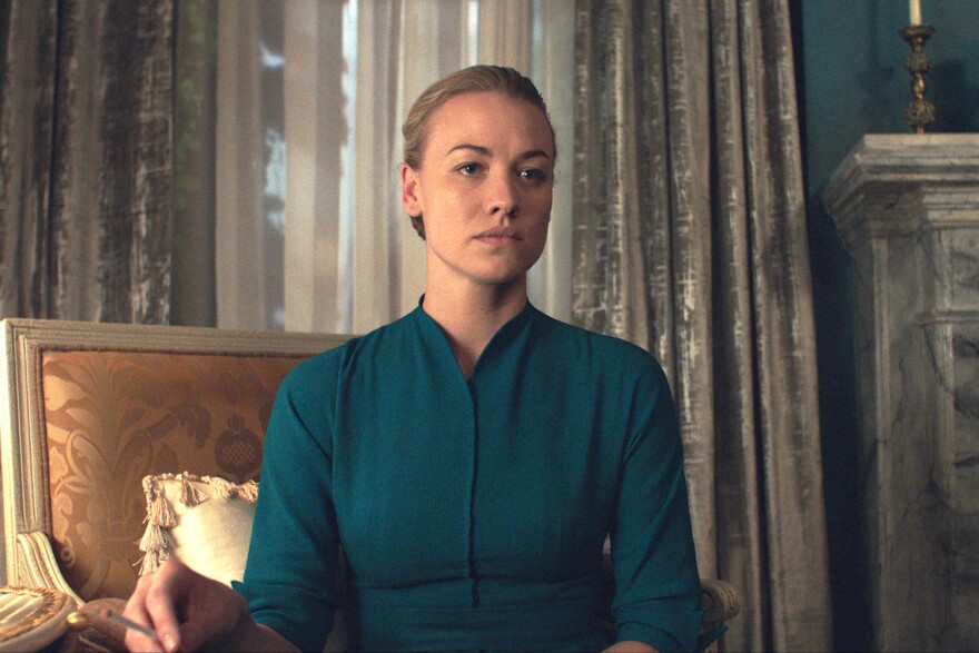 Yvonne Strahovski plays Serena Joy Waterford in Hulu's series "The Handmaid's Tale."