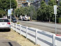 Smoke coming out of a manhole in Long Beach on Wednesday, July 15, 2015.