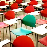 File: School desks. 