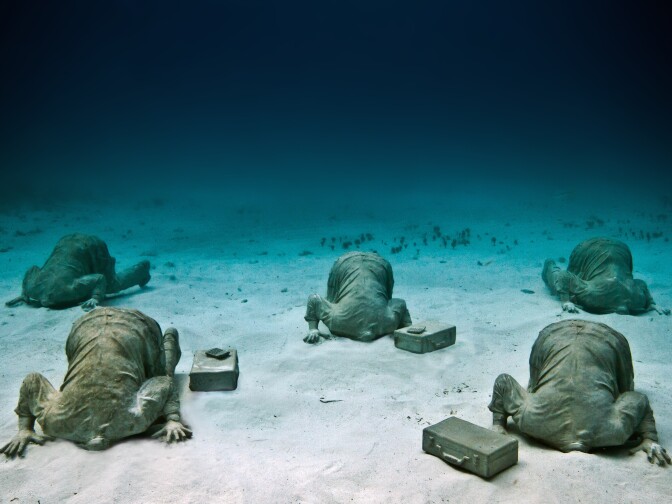 An image from Jason deCaires Taylor's book, The Underwater Museum. 