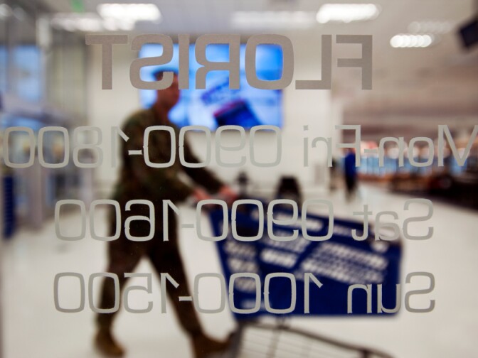 The Camp Pendleton commissary remains open on Tuesday, in order to sell off perishable goods. But base officials expect it to close by Wednesday. Store hours are presented in military time at the Marine Corps Exchange (MCX), a department store on the Camp Pendleton Base on Jan. 24, 2013. 