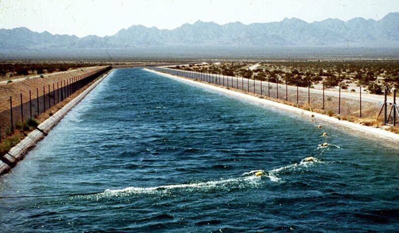 Water flows through the Southern California desert in the Metropolitan Water District's Colorado River Aqueduct from the Colorado River to the Los Angeles area. A pricing dispute has sharply escalated hostilities between San Diego and the agency that delivers water to much of Southern California, straining an odd partnership already defined by years of lawsuits and heated rhetoric. The San Diego County Water Authority launched a website to attack the MWD, its largest supplier, saying it wanted to lift a veil of secrecy. The site displays a trove of internal documents obtained under California’s public records law, including references to a "Secret Society" and an "anti-San Diego coalition." 
