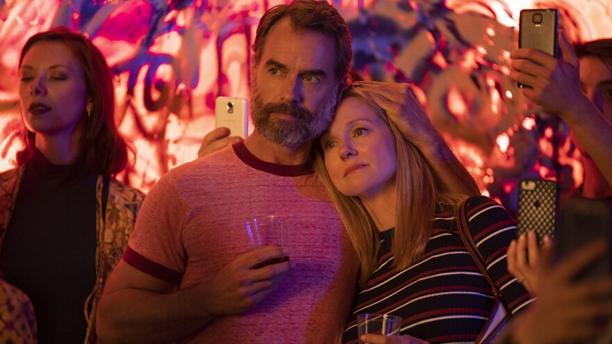 Murray Bartlett and Laura Linney are part of the ensemble in the Netflix series, "Tales of the City."
