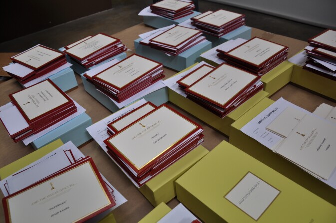 And the winner is ... the handcrafted golden envelopes used on Oscars night 