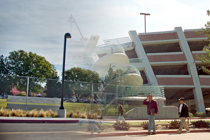 The East Field at California State University Northridge replaced Parking Structure C, which was severely damaged in the Northridge Earthquake 20 years ago on Jan. 17, 1994.