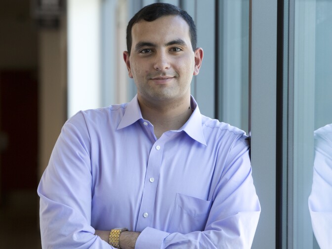 Younus Albojermi, political science major, says presidential politics come up a lot in his classes at College of the Canyons. He thinks some students who are supporters of presidential candidate Donald Trump are afraid to speak up. 