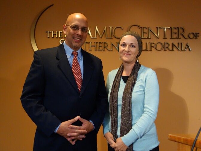 Omar Ricci, chairman of the Islamic Center of Southern California, and its spokeswoman Edina Lekovic are Muslim parents who said they take care to explain the Paris violence to their children