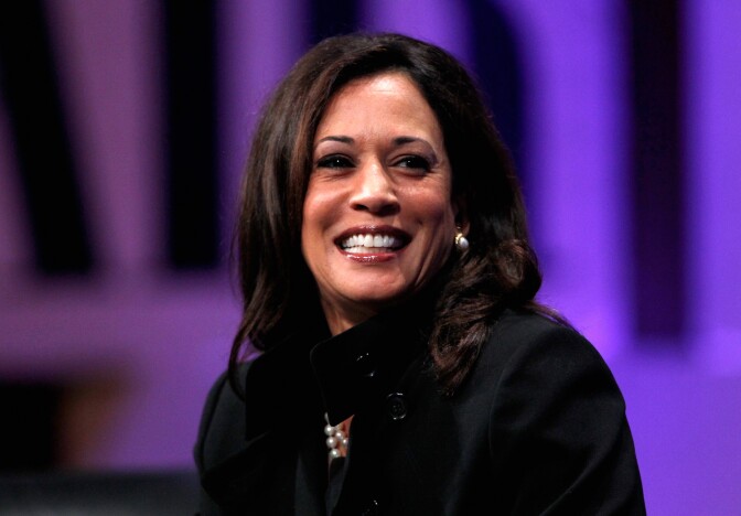 SAN FRANCISCO, CA - OCTOBER 09:  Attorney General of California Kamala D. Harris speaks onstage during "Disrupting Politics" at the Vanity Fair New Establishment Summit at Yerba Buena Center for the Arts on October 9, 2014 in San Francisco, California.  (Photo by Kimberly White/Getty Images for Vanity Fair)