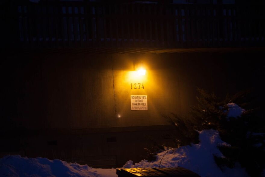The house number on the condo where murder suspect Christopher Dorner reportedly hid from police near Bear Mountain Ski Resort.