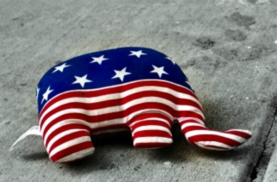 An isolated GOP elephant.
