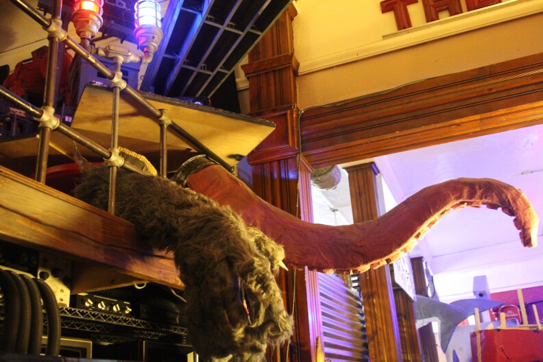 A wolf arm and tentacle at artist Calder Greenwood's downtown L.A. studio.