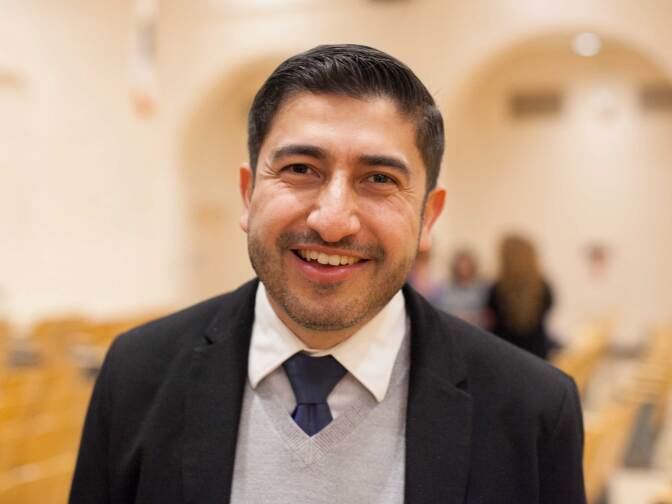 Arturo Carmona at the 34th Congressional District Candidate Forum at Eagle Rock High School on Wednesday, Mar. 23, 2017.  