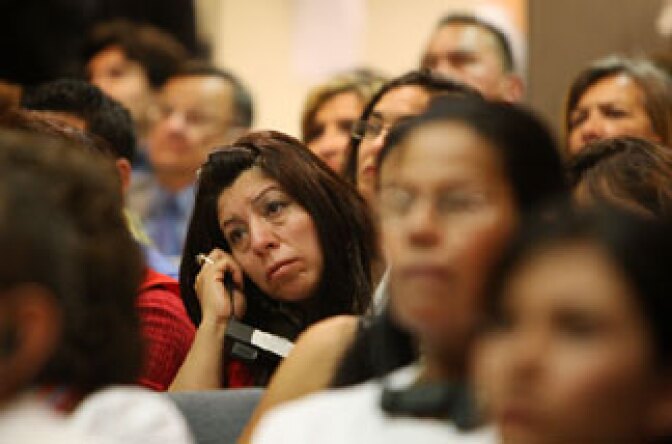 LA Teachers Protest Proposed Layoffs